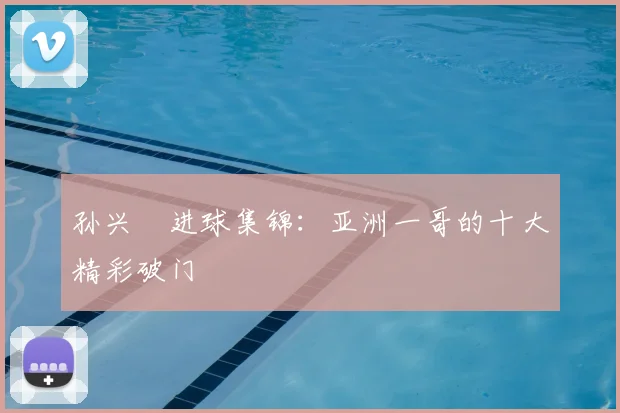 孙兴慜进球集锦：亚洲一哥的十大精彩破门